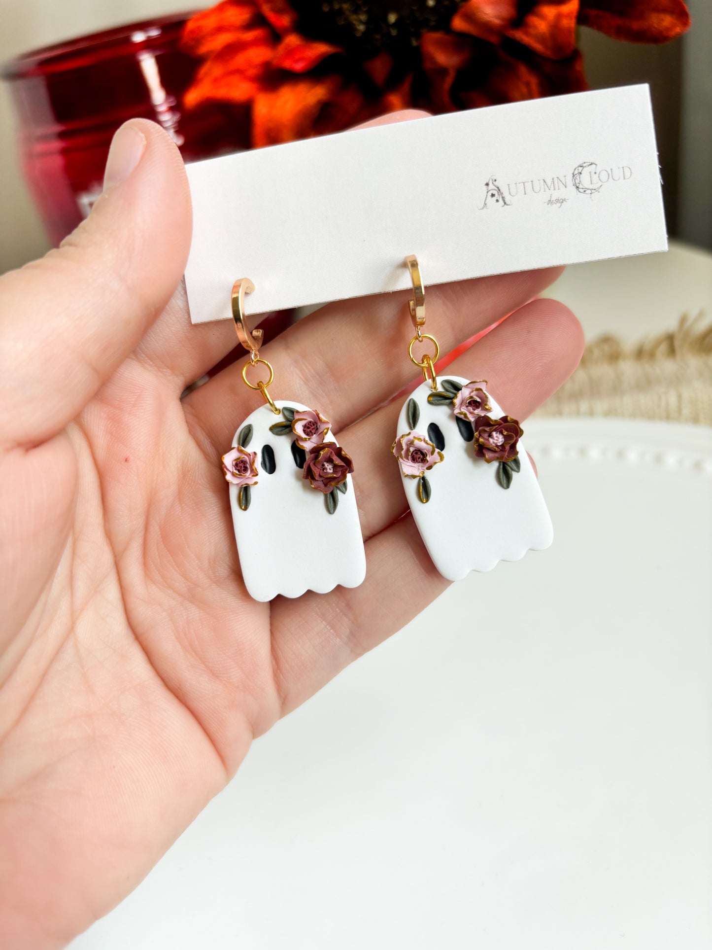 Floral Ghosty Dangles