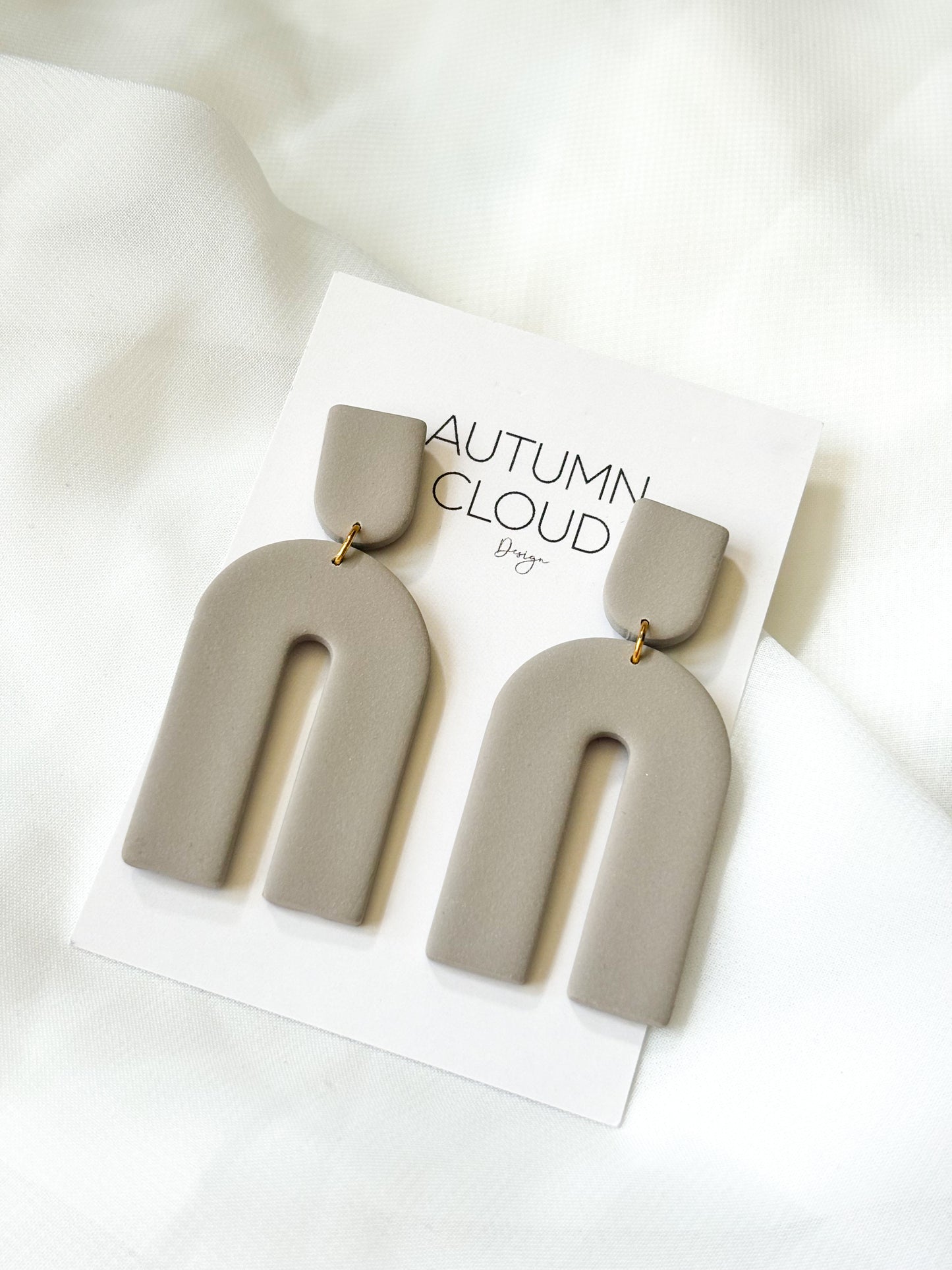 Long Gray Arch Dangles