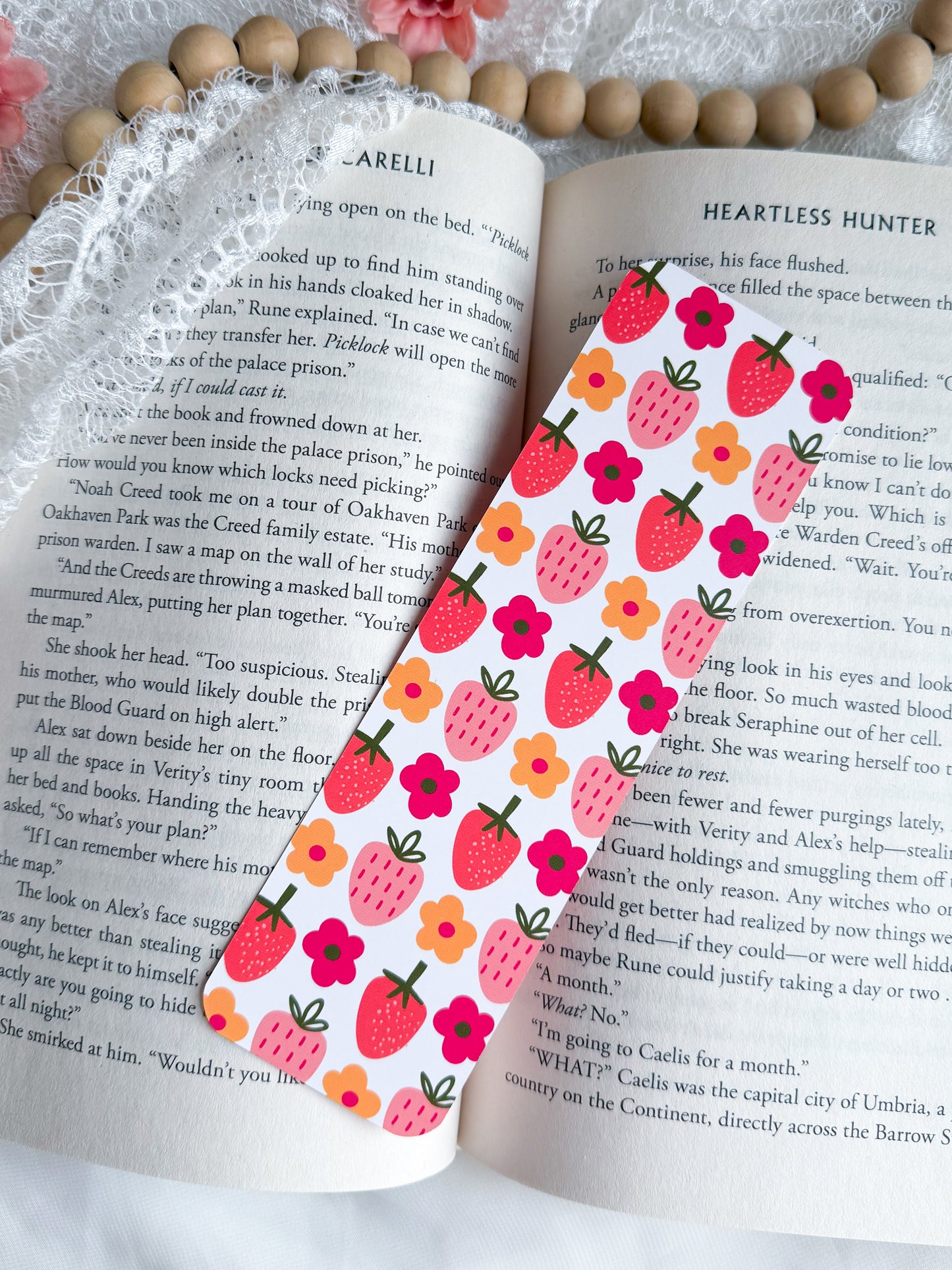 Berry Bright Strawberry Bookmarks