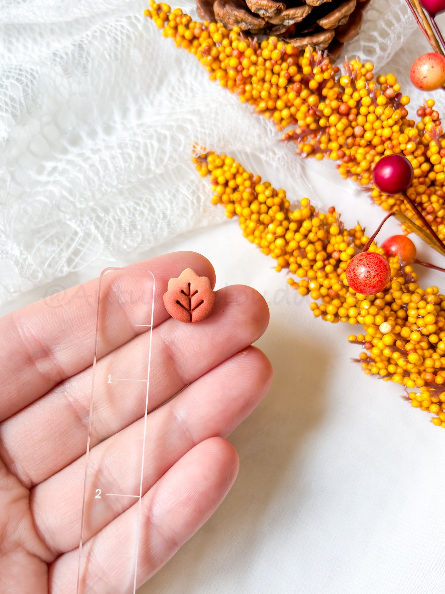 Tiny Fall Leaves and Football Stud Pack