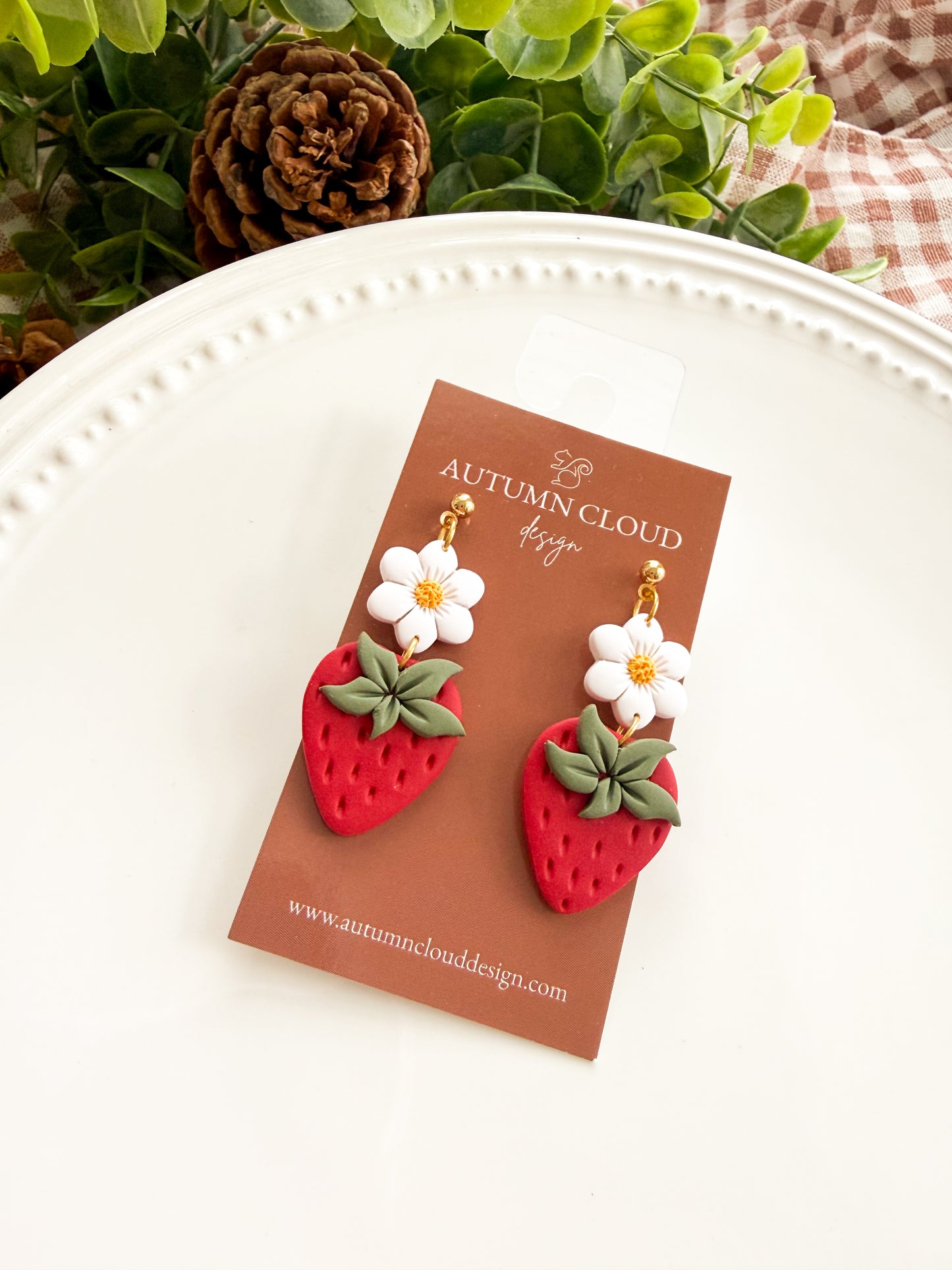 Strawberry & Daisy Dangles