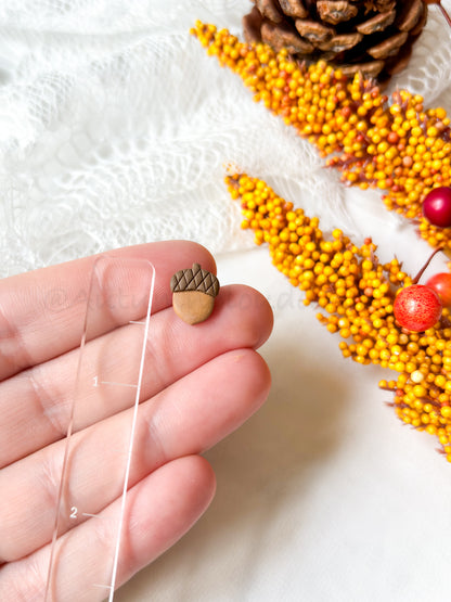 Tiny Apple and Acorn Stud Pack