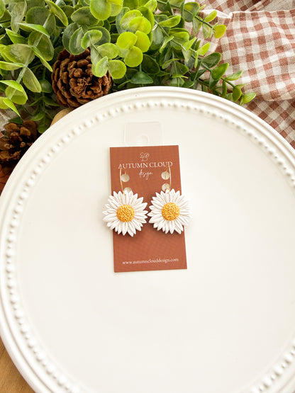 Daisy Hoop Earrings