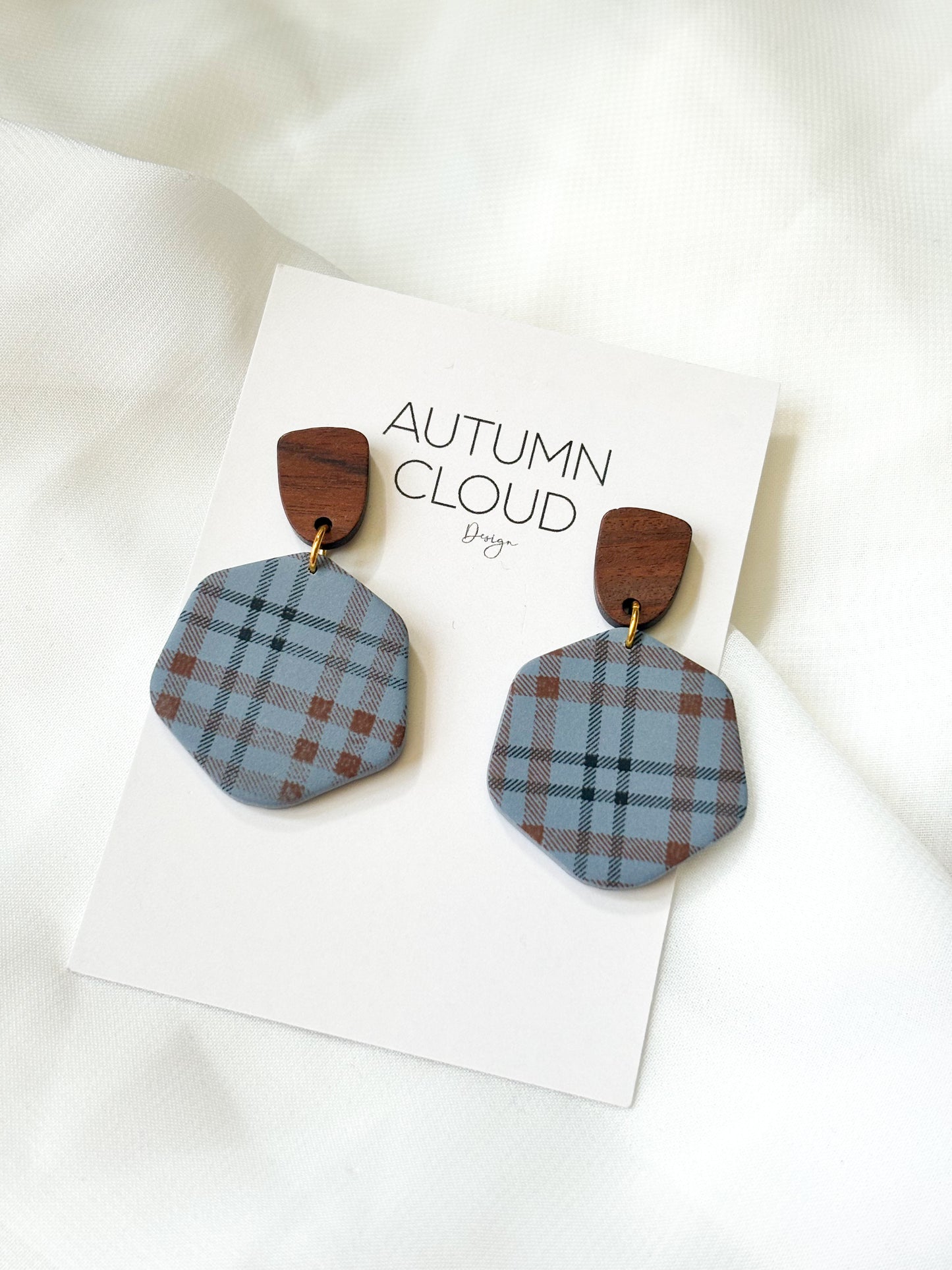 Plaid (outlander inspired) dangles
