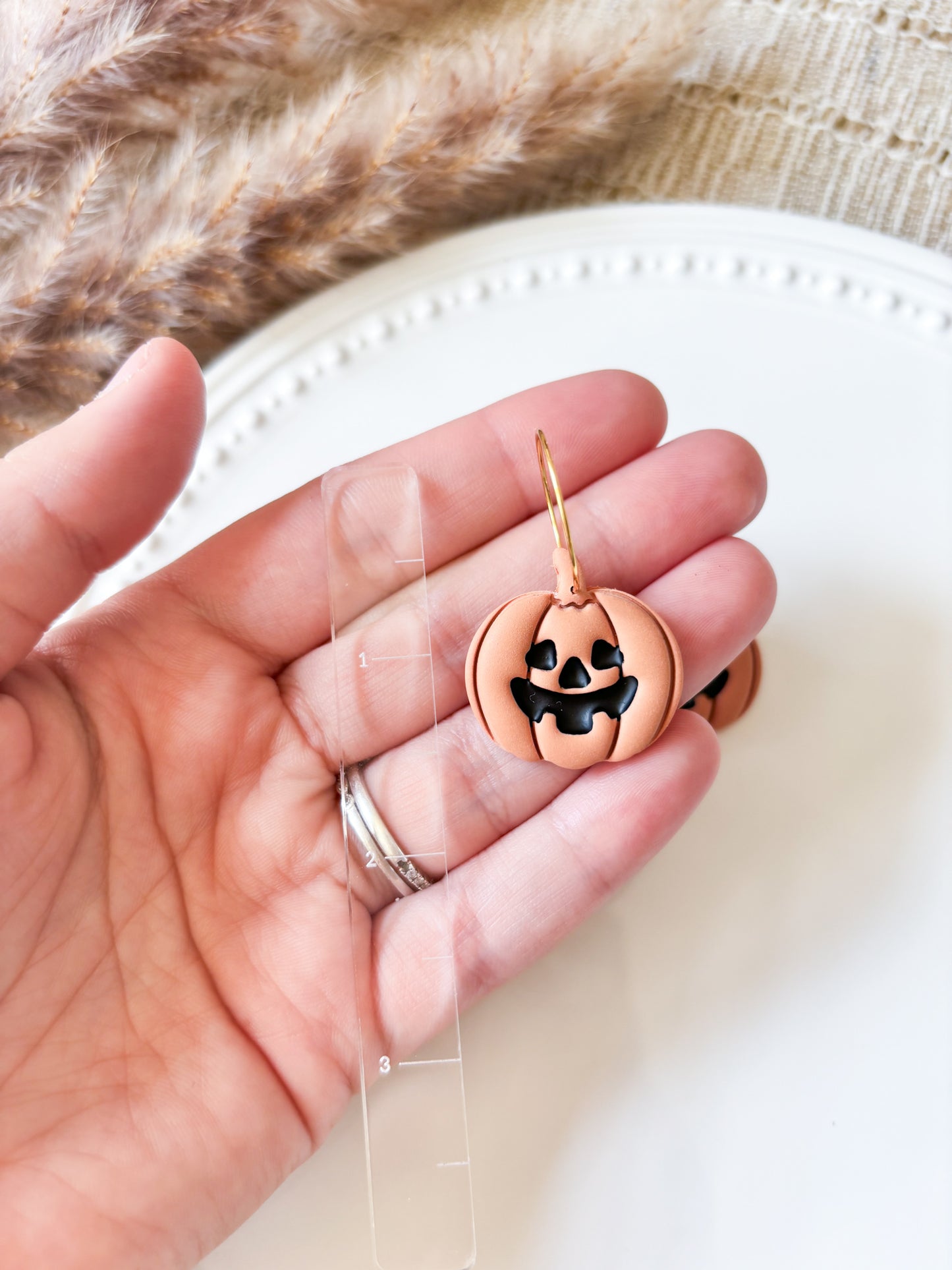 Jack O Lantern Hoop Earrings