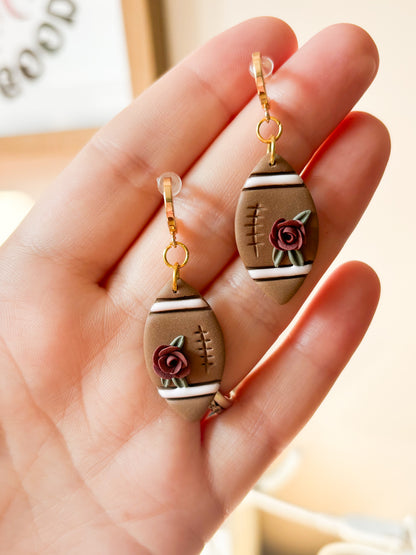 Football Dangles (FRONT FACING HOOKS ONLY)