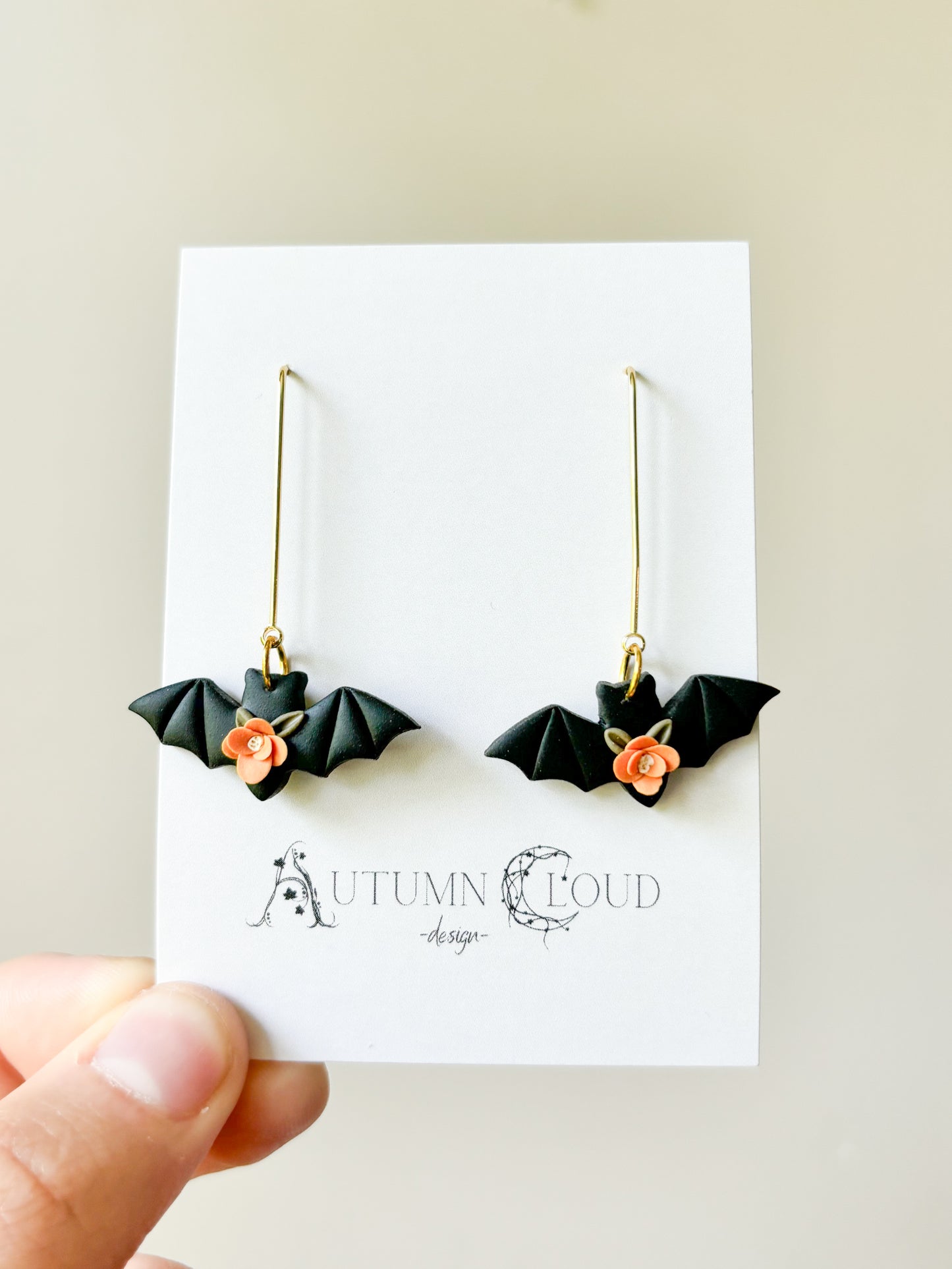 Floral Bat Dangles