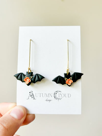 Floral Bat Dangles