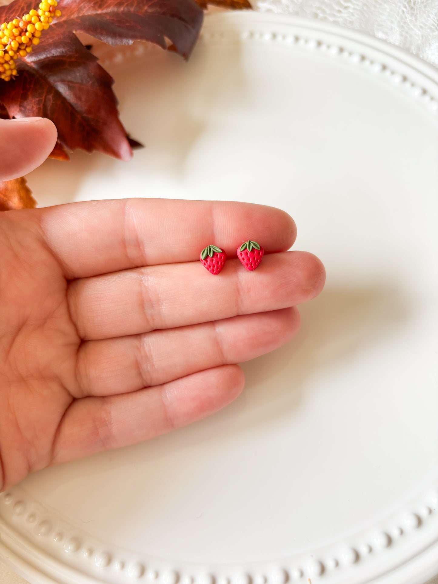 Tiny Strawberry Studs