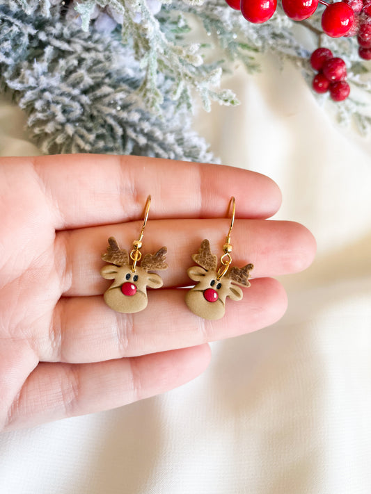 Reindeer Dangle Earrings