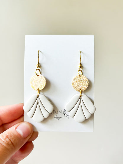 Scalloped Dangle Earrings - Multiple Variations