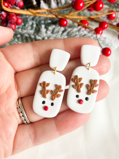 White Reindeer Dangles