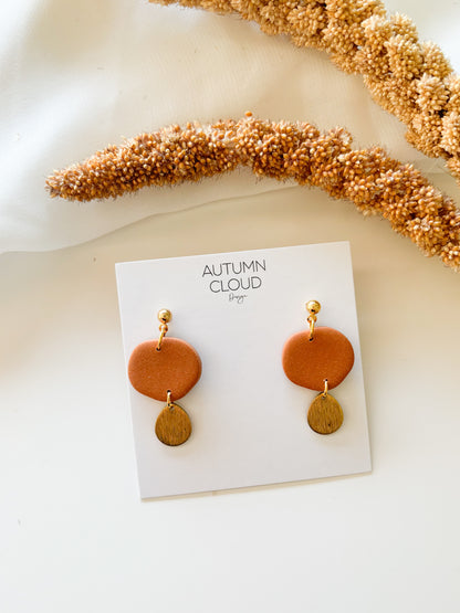 Minimalist Dangles with Gold Teardrops