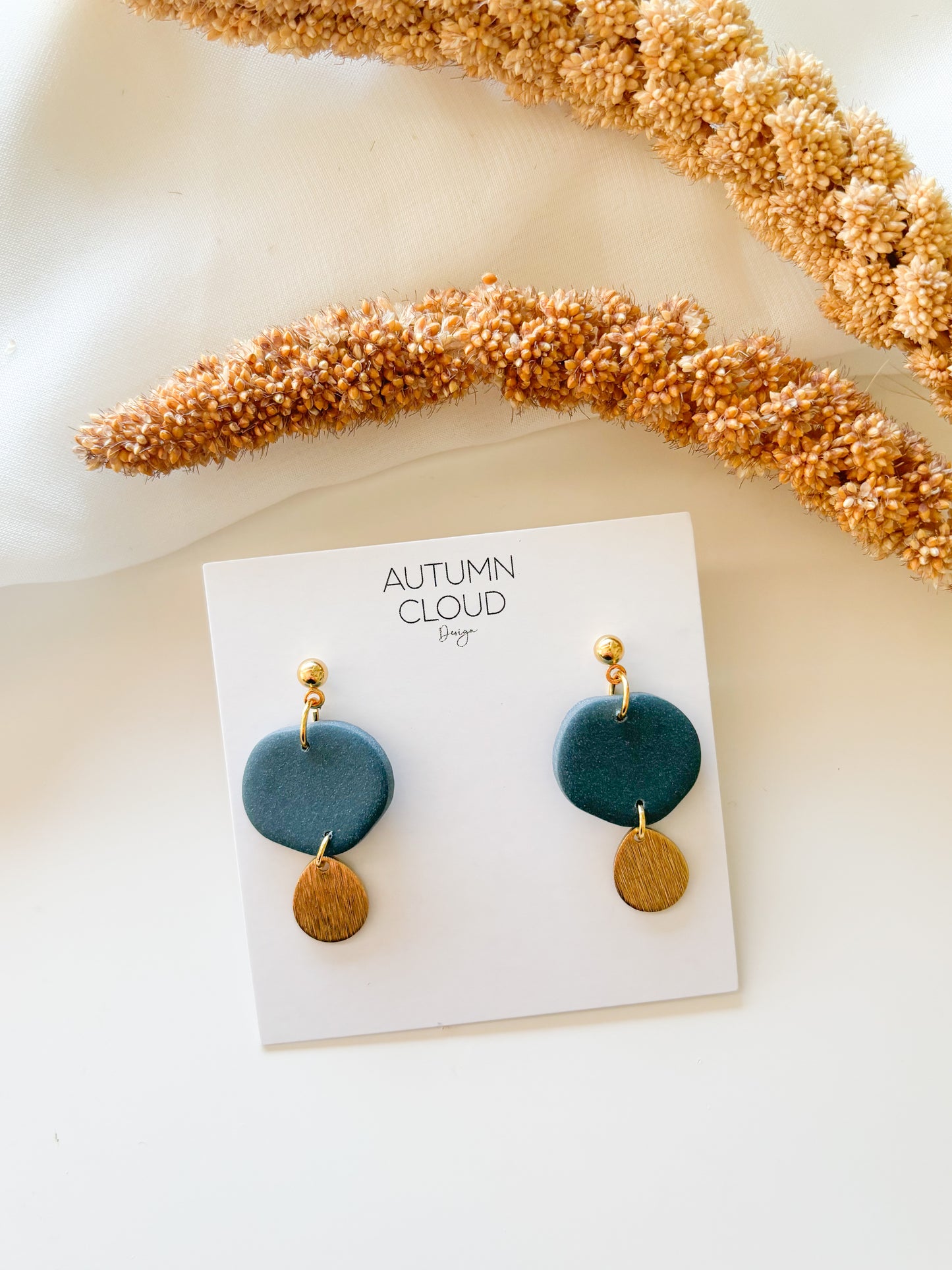 Minimalist Dangles with Gold Teardrops