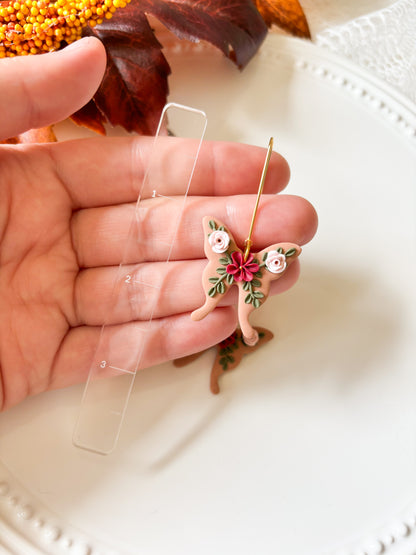 Floral Butterfly Dangles