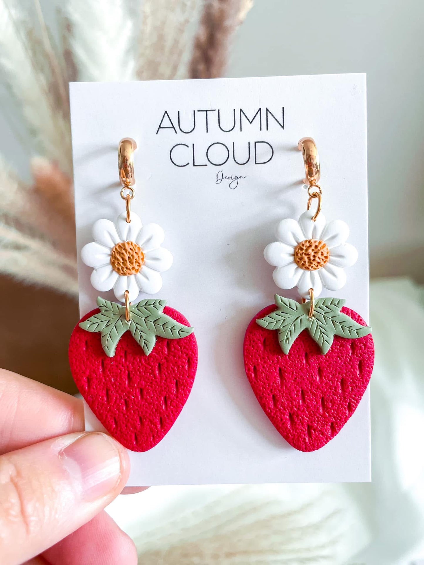 Strawberry & Daisy Dangles (BALL POST ONLY)