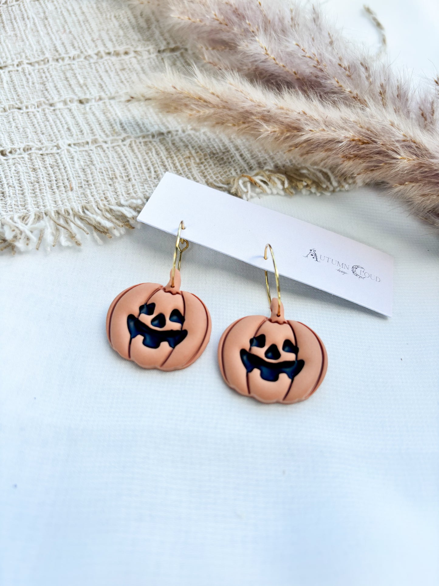 Jack O Lantern Hoop Earrings