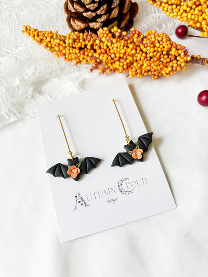 Floral Bat Dangles