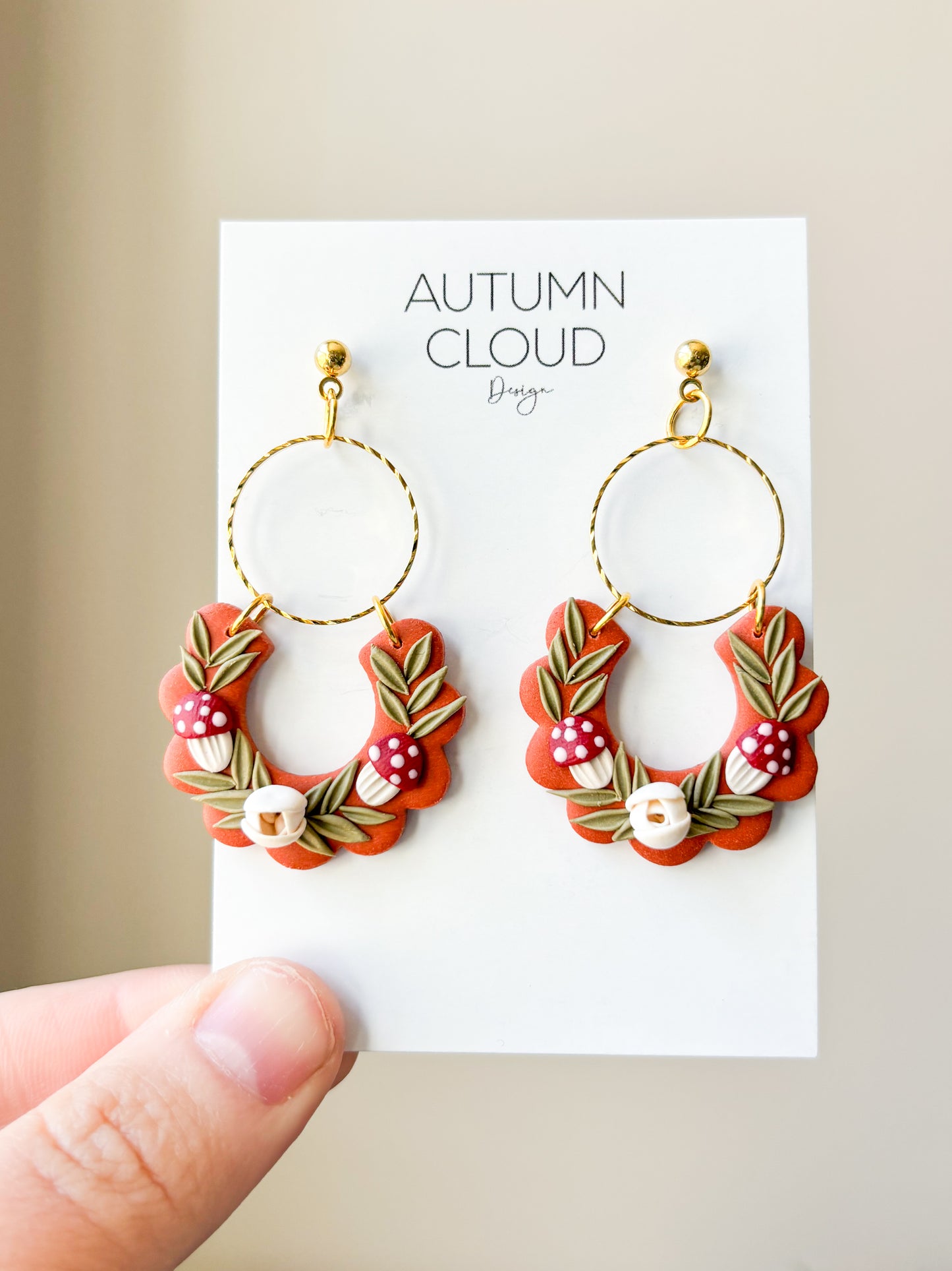Scalloped Mushroom Dangles