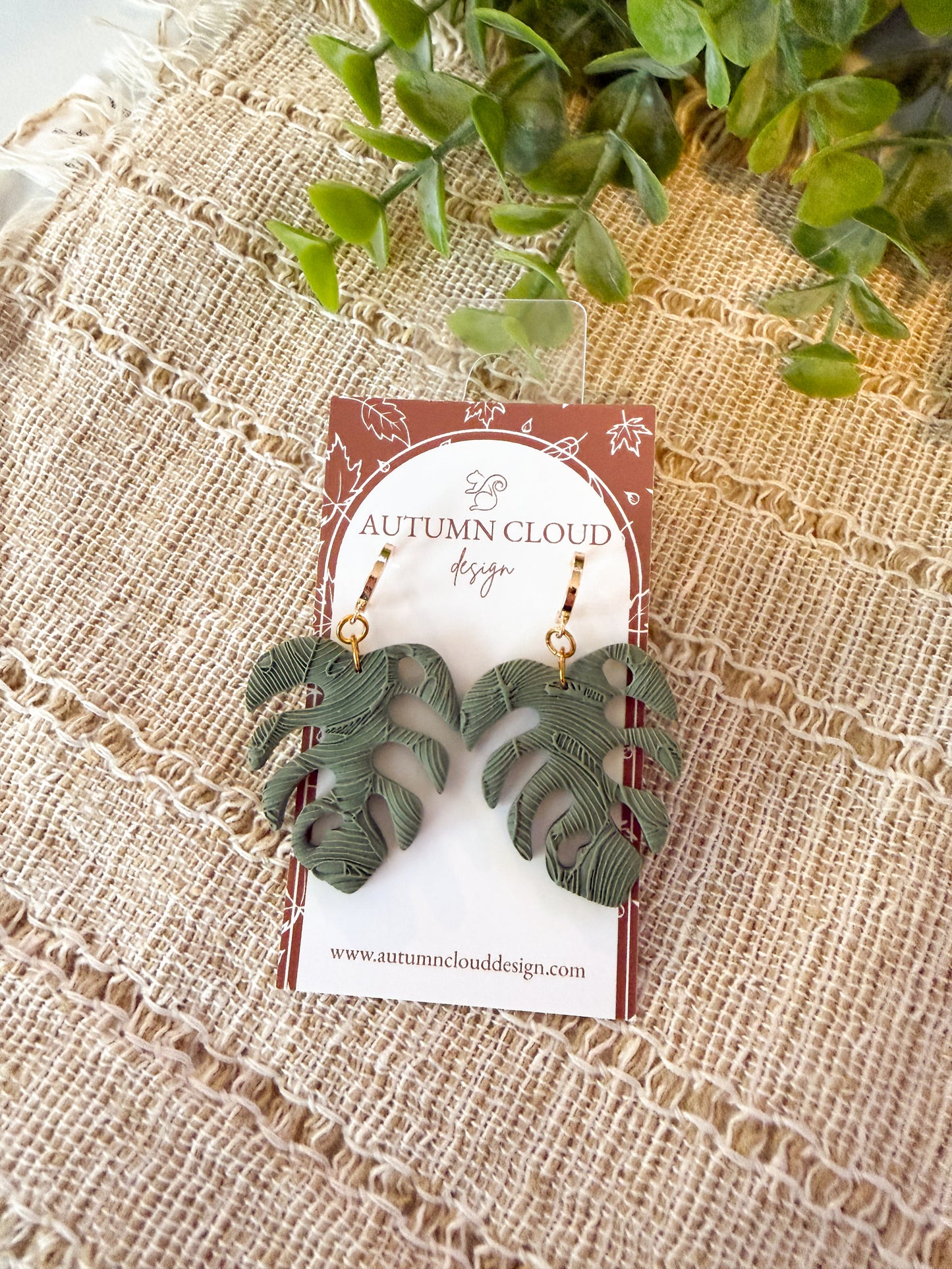 Monstera Leaf Dangles
