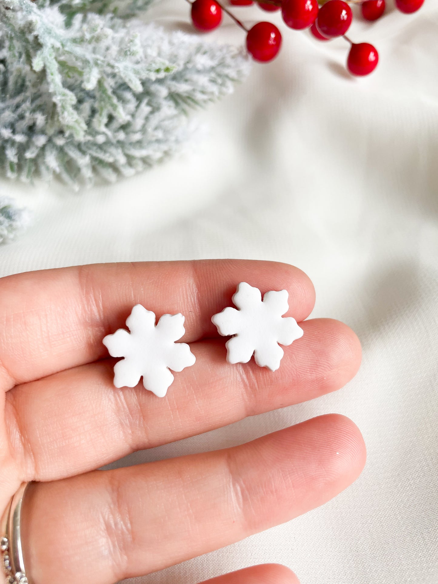 Snowflake Stud Earrings