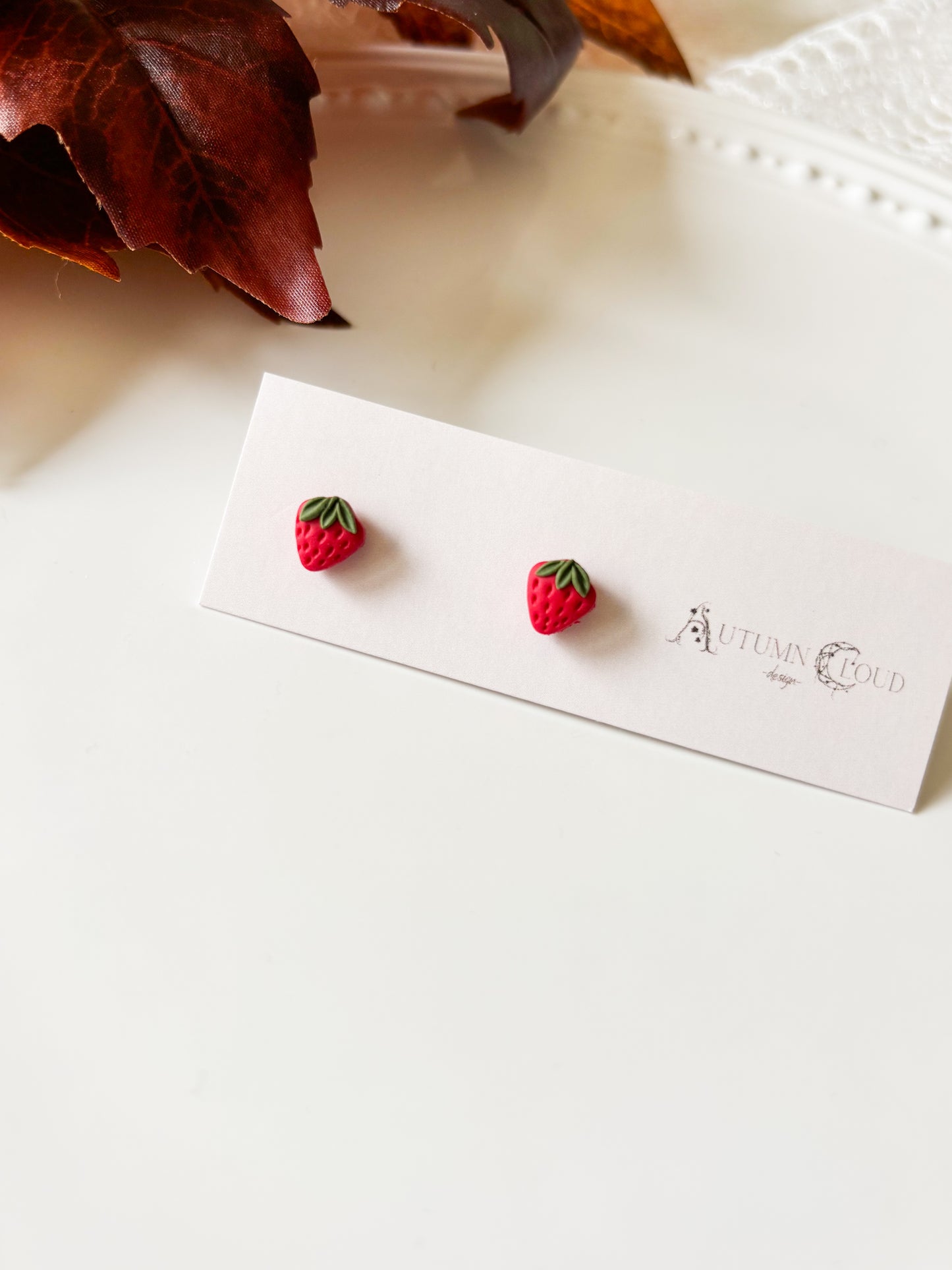 Tiny Strawberry Studs