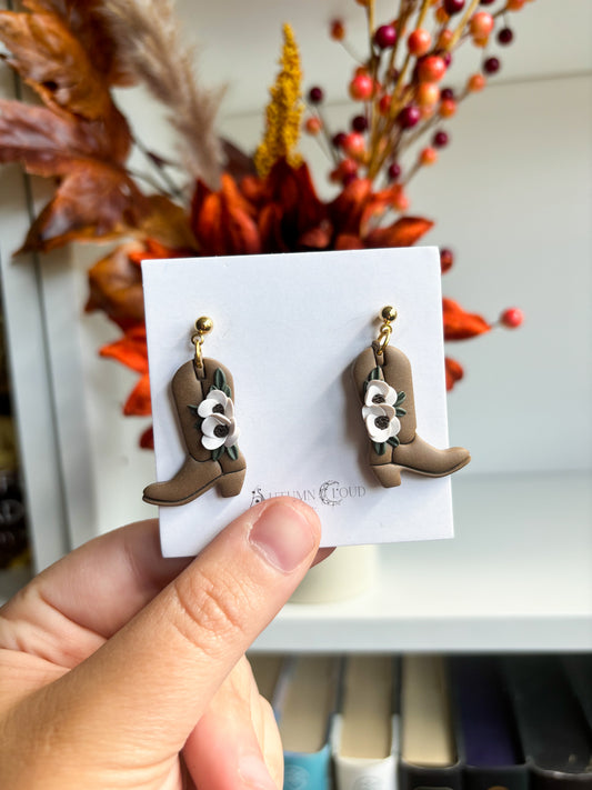 Floral Cowboy Boot Dangles