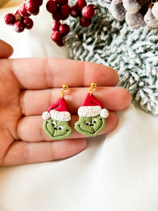 Christmas Grumpy Monster Dangles