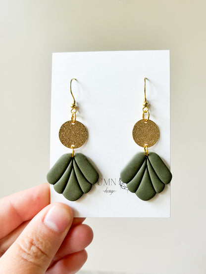 Scalloped Dangle Earrings - Multiple Variations