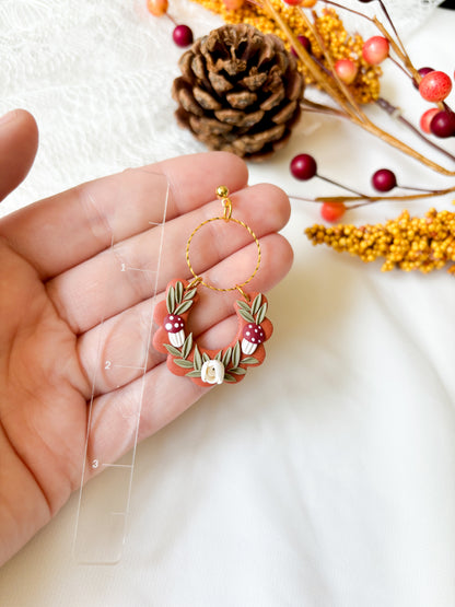 Scalloped Mushroom Dangles