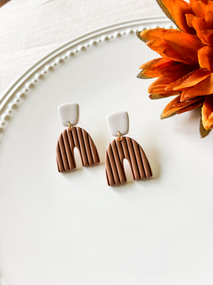 Neutral Fall Dangle Earrings