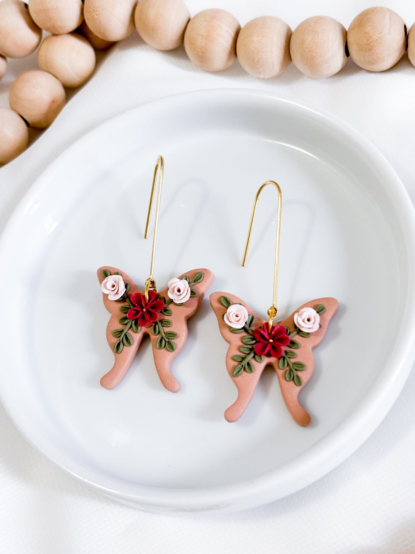 Floral Butterfly Dangles