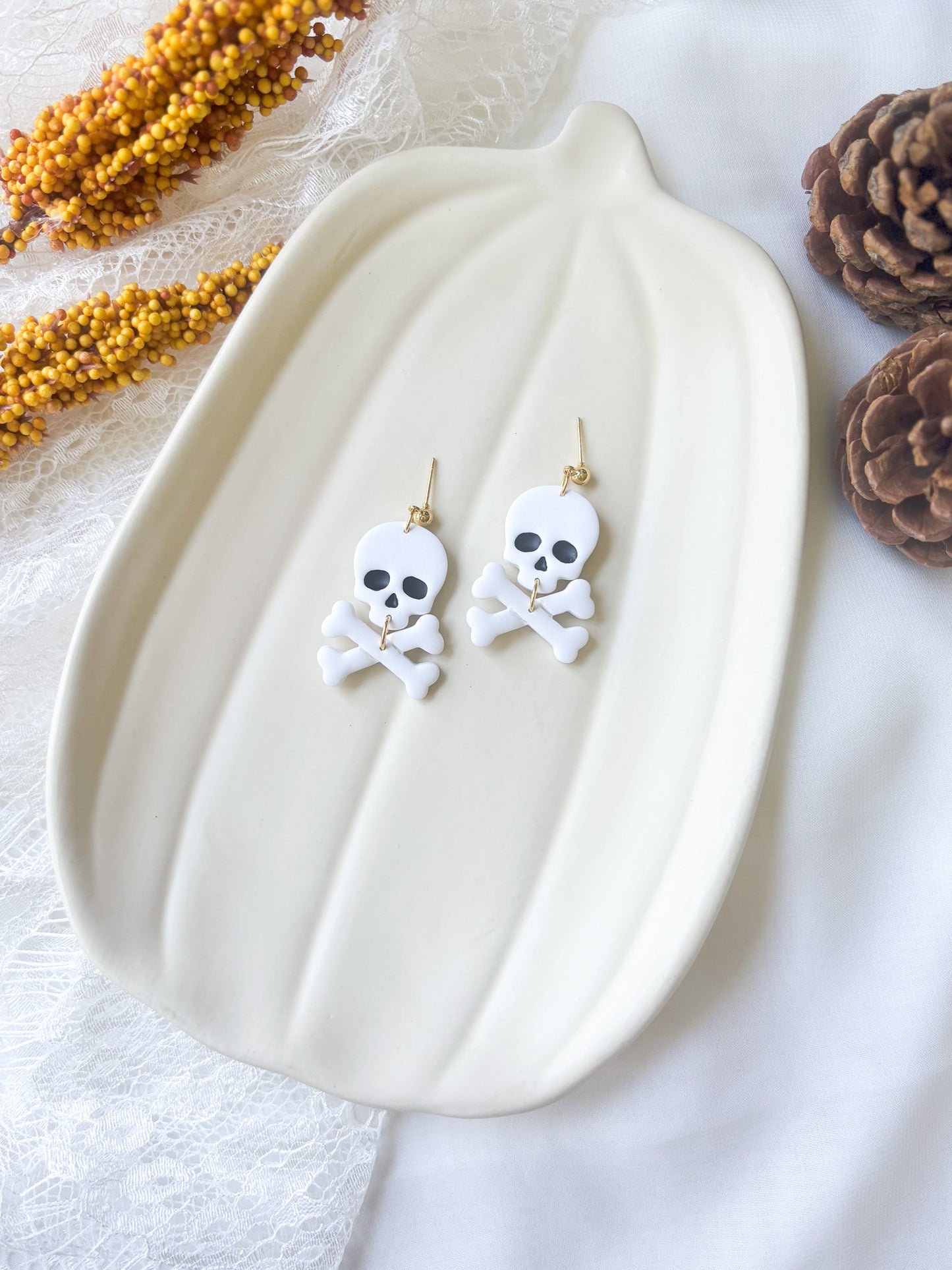 Skull & Bones Dangle Earrings