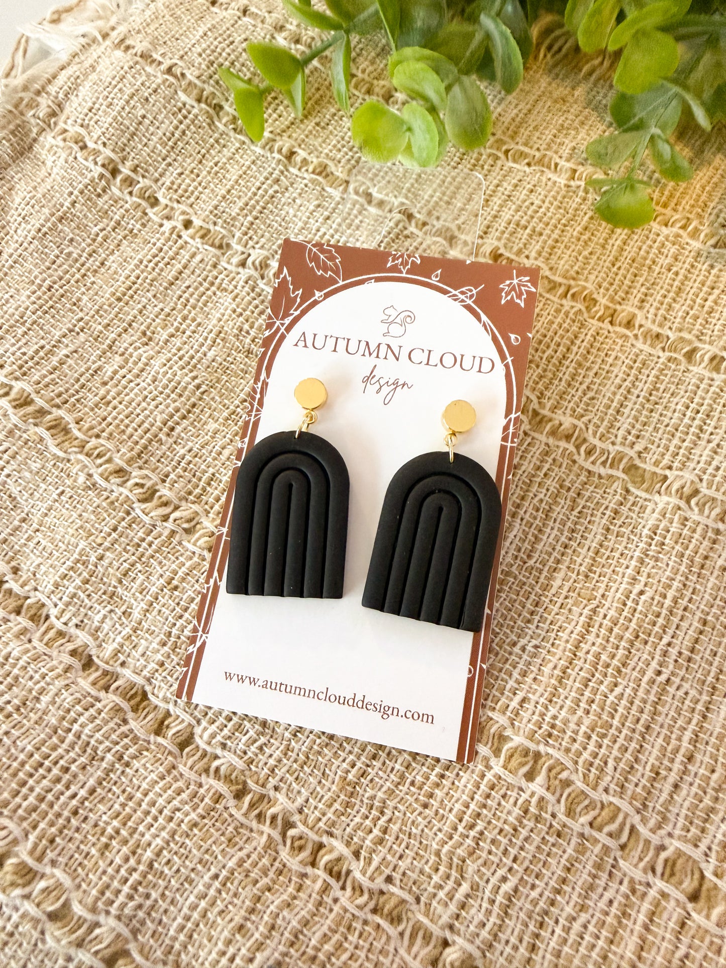 Classy Black Arch Dangles