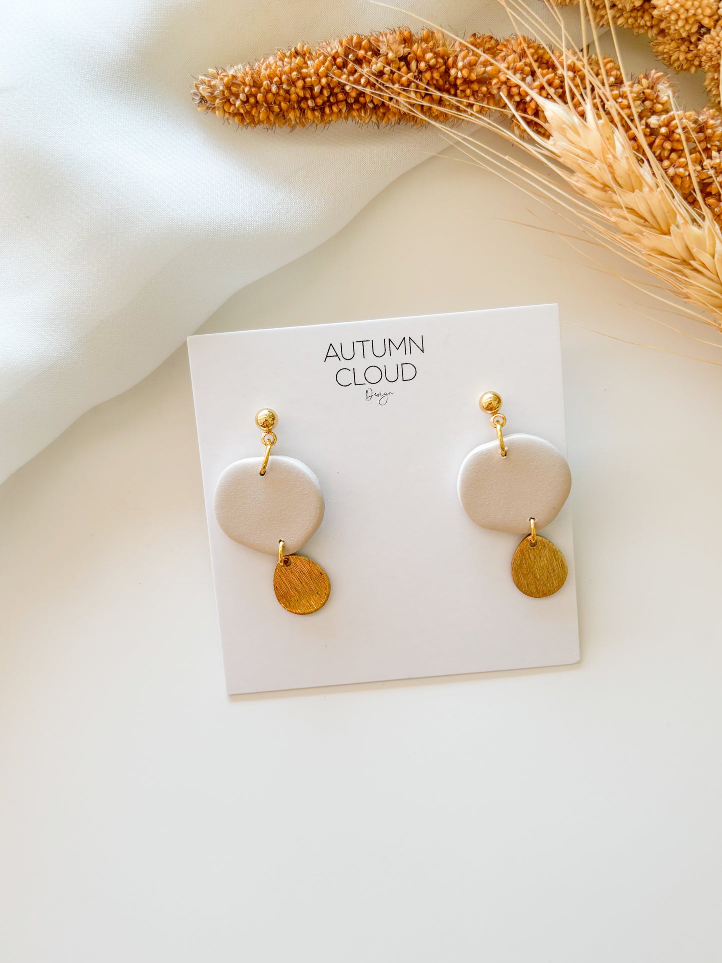 Minimalist Dangles with Gold Teardrops