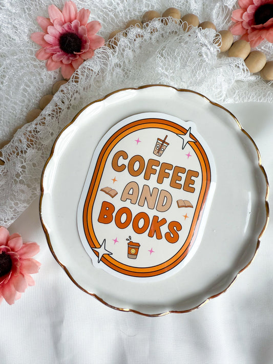 Coffee and Books Sticker