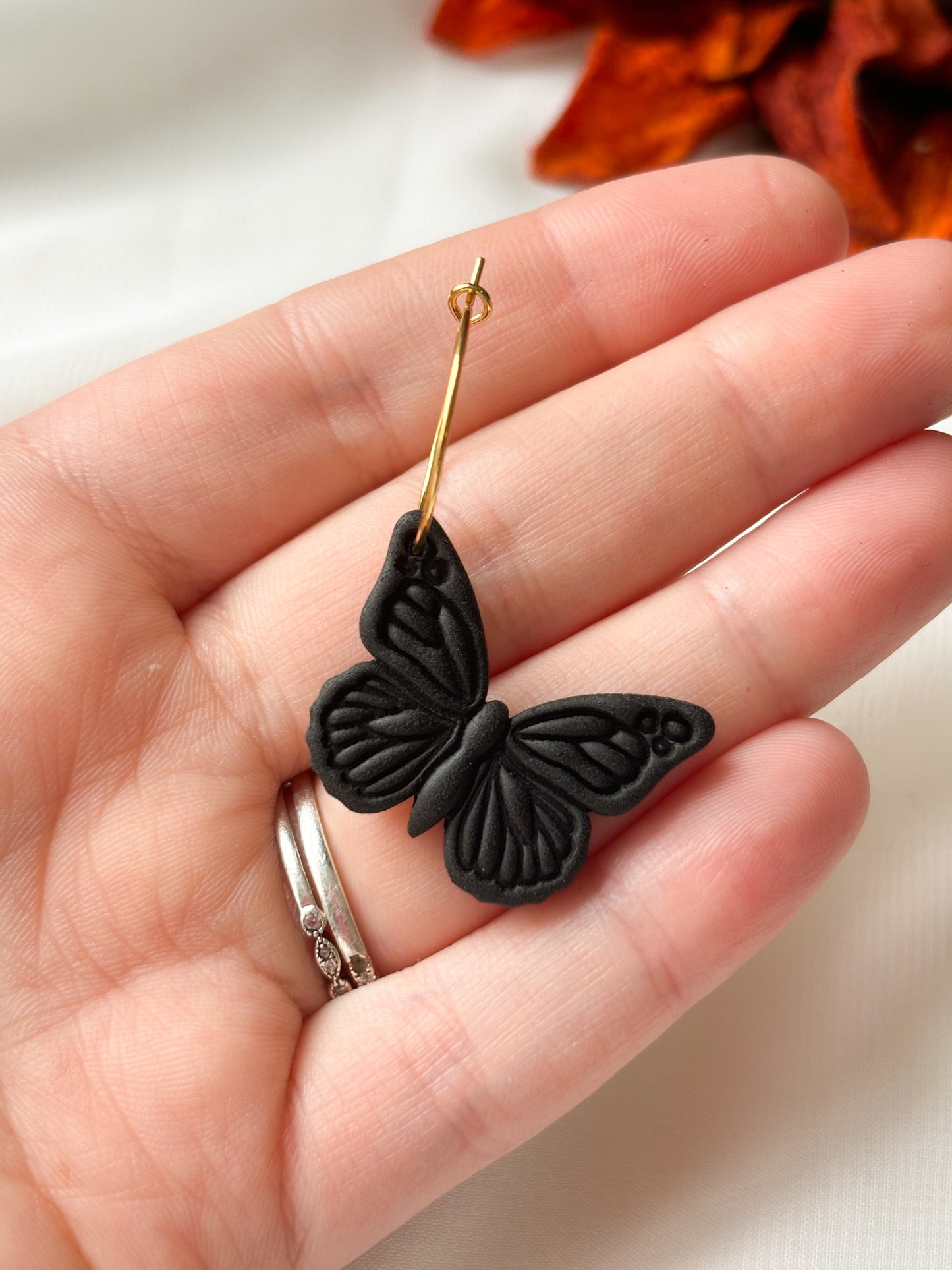 Black Butterfly Dangles