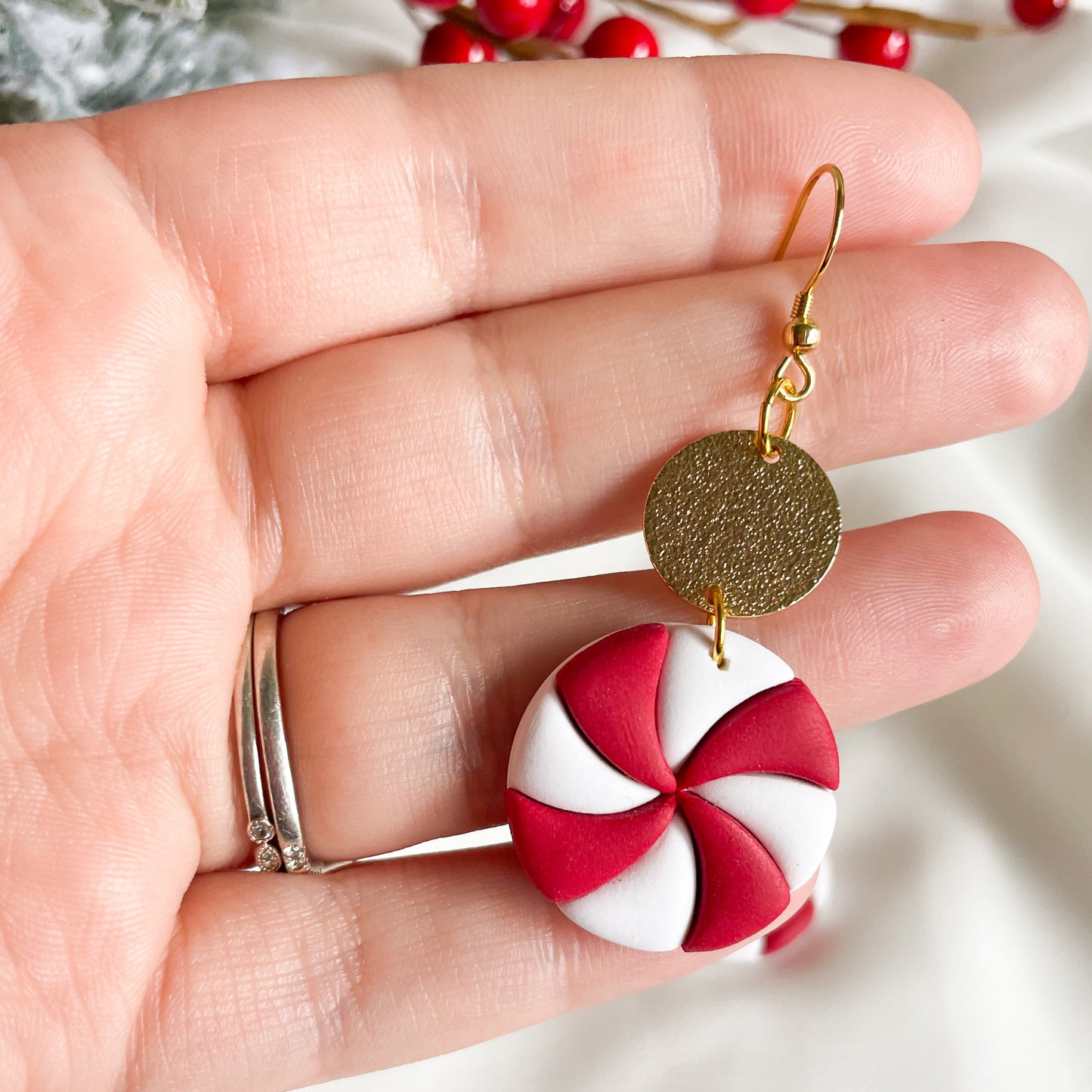 Peppermint Dangle Earrings