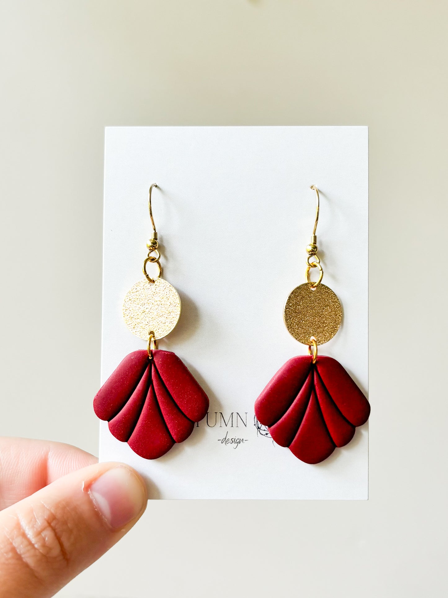 Scalloped Dangle Earrings - Multiple Variations