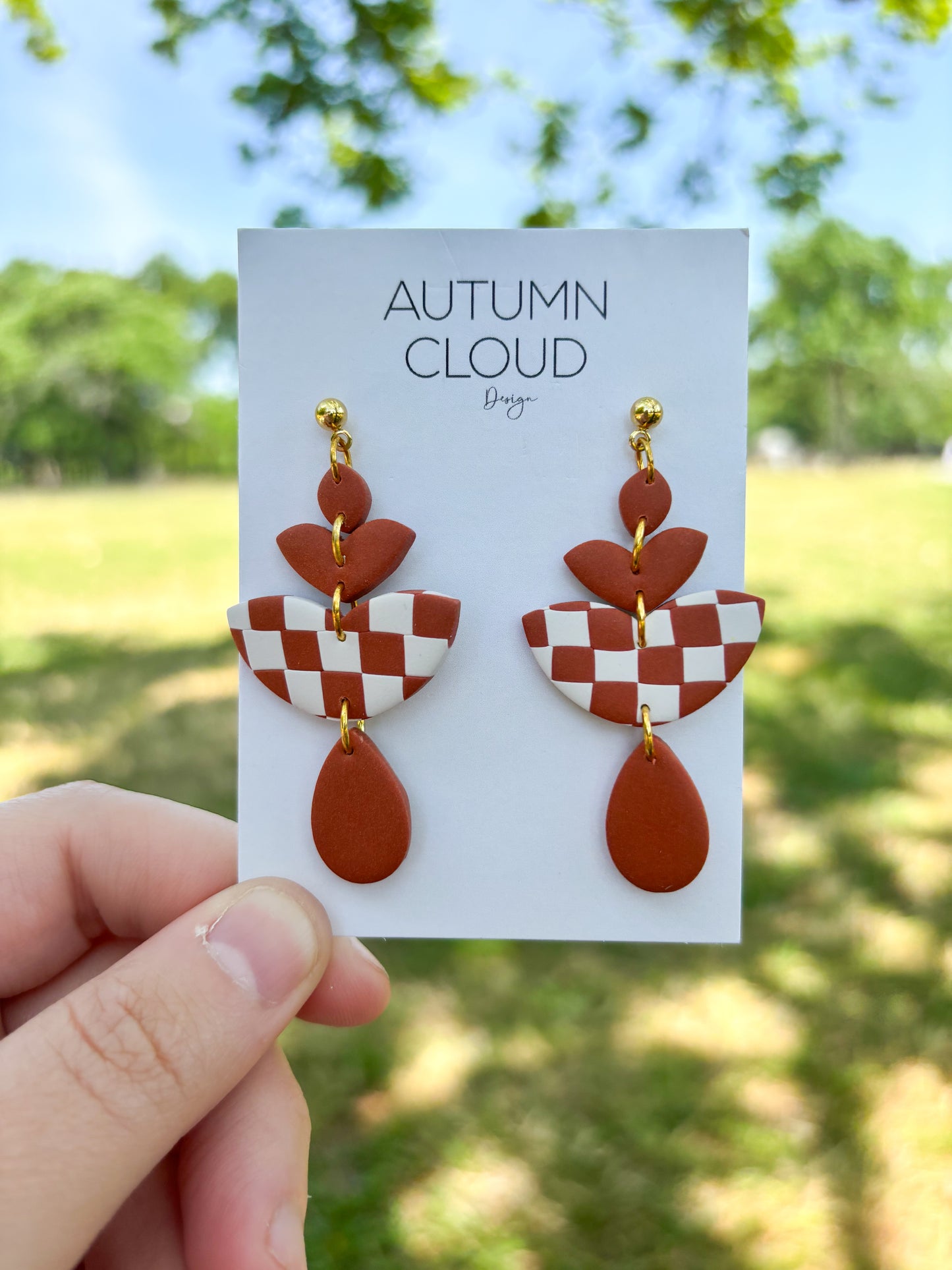 4-tiered Dangle earrings