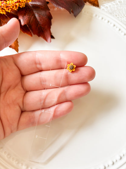 Tiny Sunflower Studs