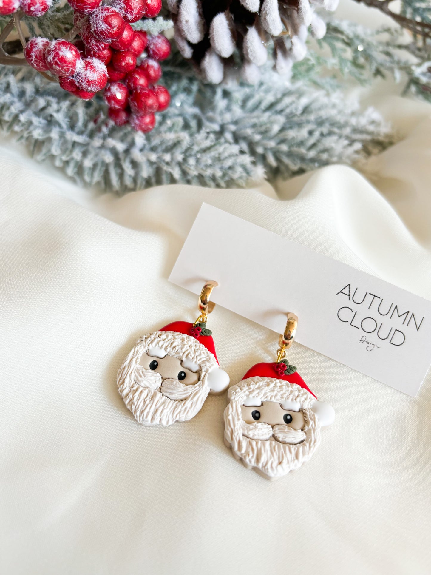 Santa Dangle Earrings