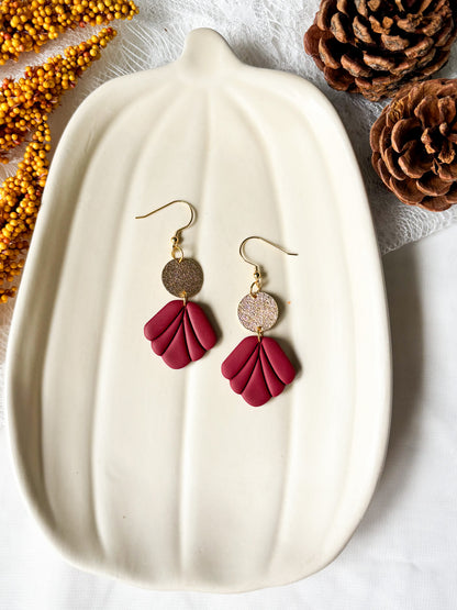 Scalloped Dangle Earrings - Multiple Variations