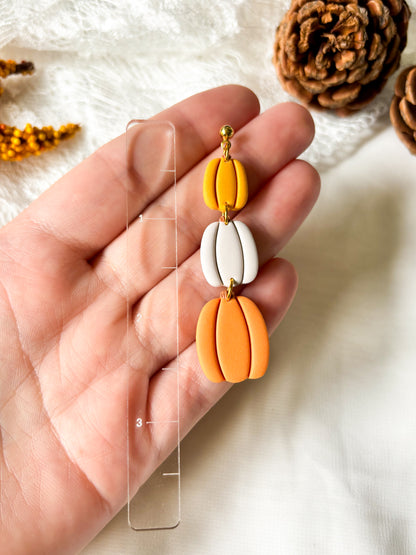 Pumpkin Trio Earrings - Multiple Variations