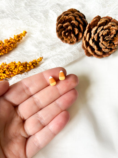 Tiny Candy Corn Stud Earrings