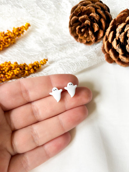 Tiny Ghost Stud Earrings