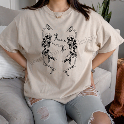 Dancing Skeletons T-Shirt - White